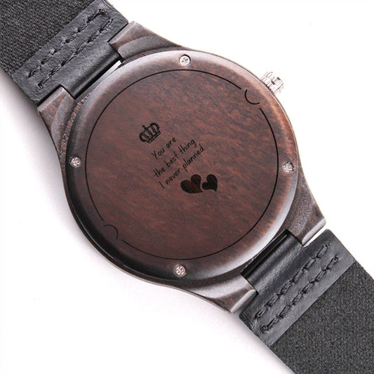 Non-Message Card Wood Watch with Engraving