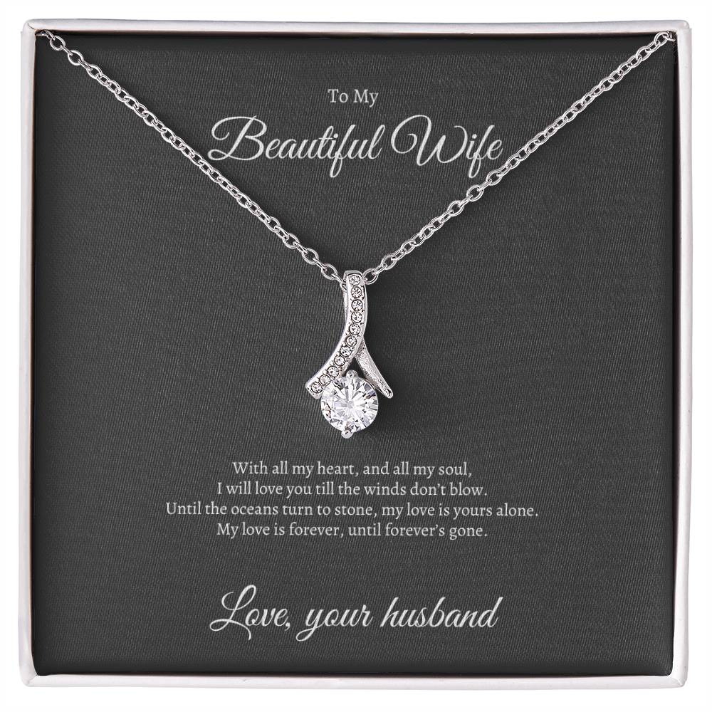 Alluring Beauty Necklace | My Beautiful Wife | My Best Friend | My Soulmate