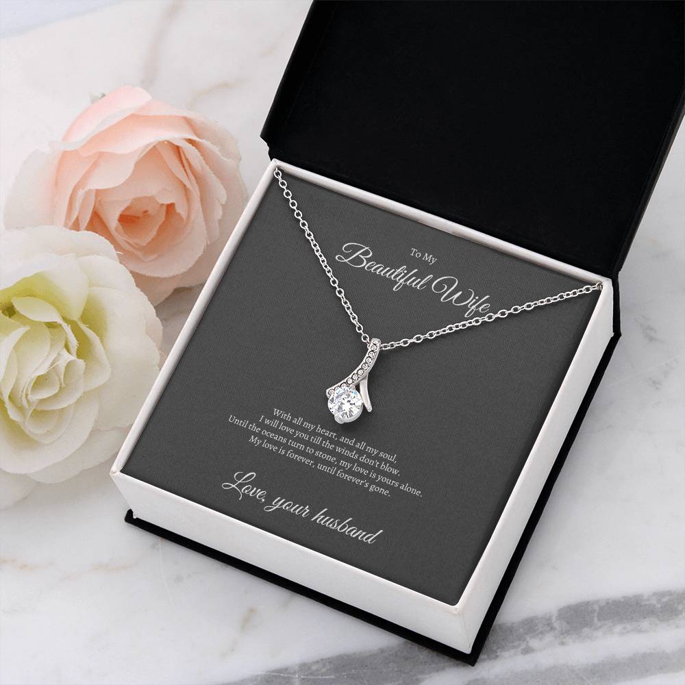 Alluring Beauty Necklace | My Beautiful Wife | My Best Friend | My Soulmate