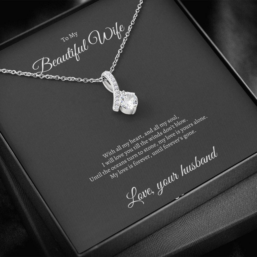 Alluring Beauty Necklace | My Beautiful Wife | My Best Friend | My Soulmate