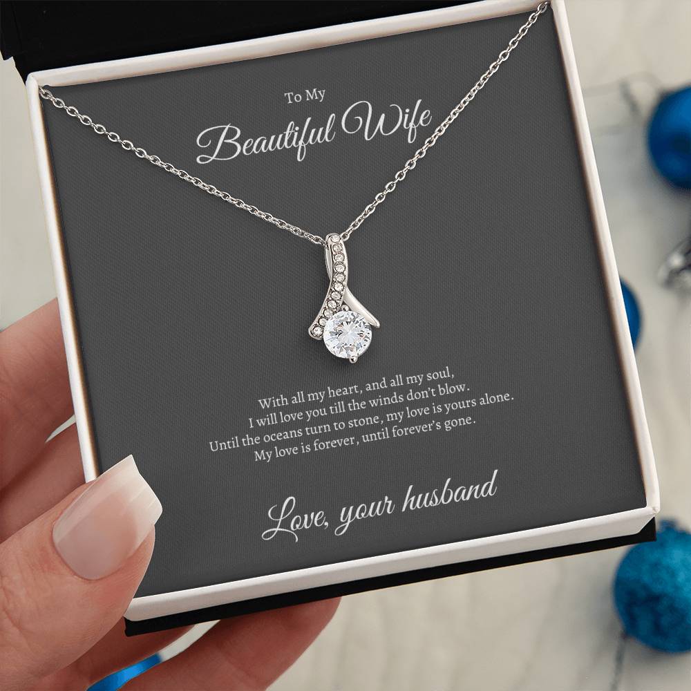 Alluring Beauty Necklace | My Beautiful Wife | My Best Friend | My Soulmate