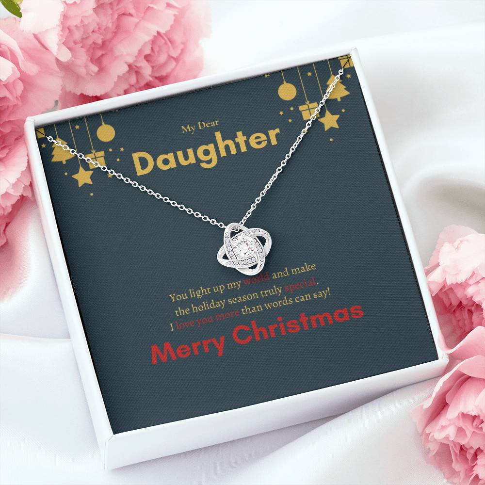 Love Knot Necklace (Yellow & White Gold Variants) | My Dear Daughter