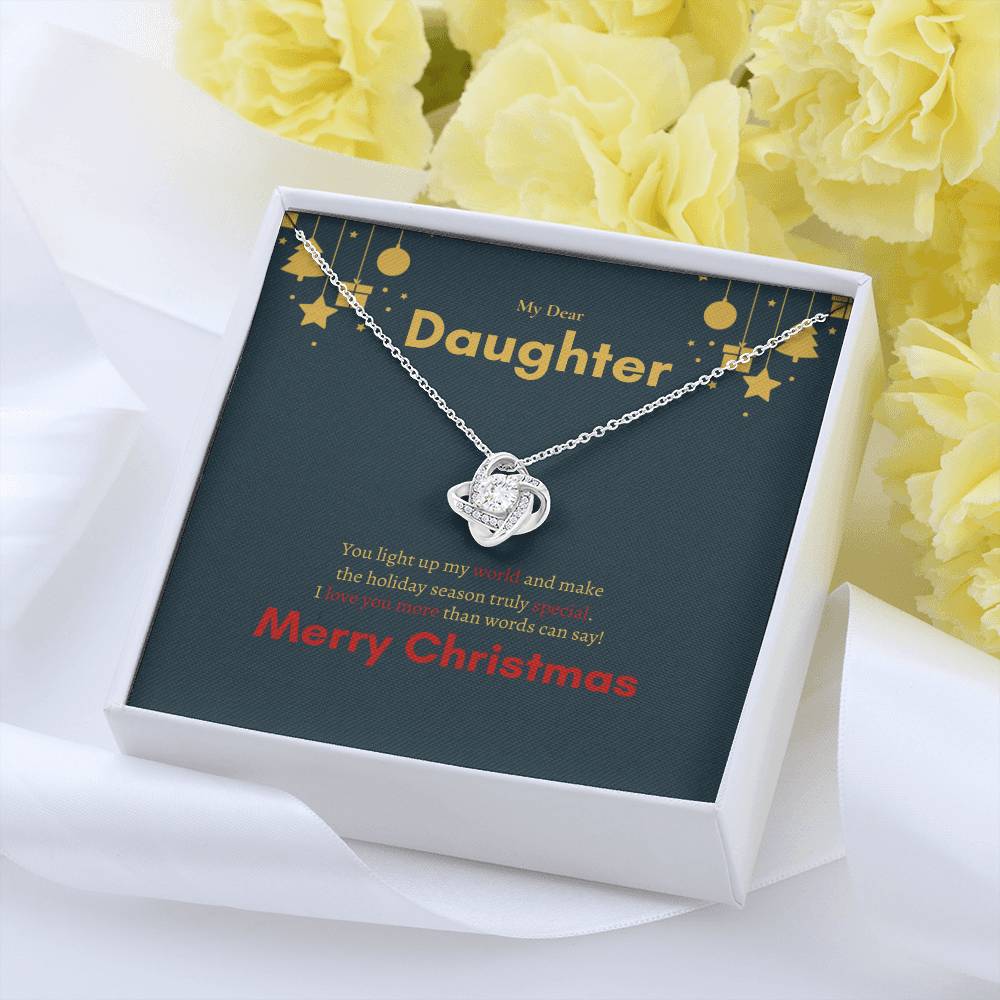 Love Knot Necklace (Yellow & White Gold Variants) | My Dear Daughter