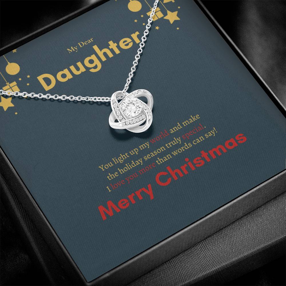 Love Knot Necklace (Yellow & White Gold Variants) | My Dear Daughter