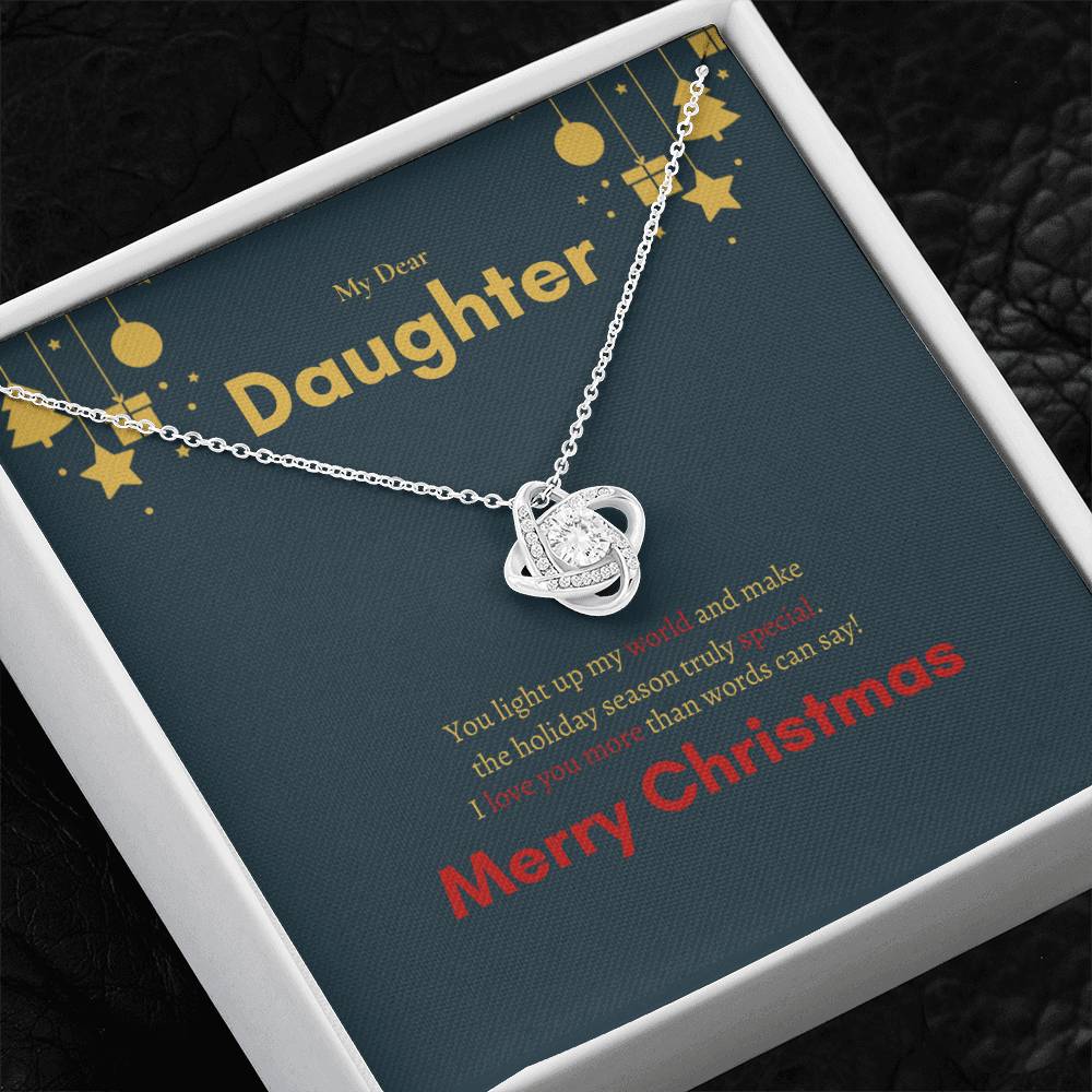 Love Knot Necklace (Yellow & White Gold Variants) | My Dear Daughter