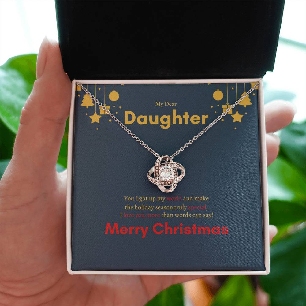 Love Knot Necklace (Yellow & White Gold Variants) | My Dear Daughter