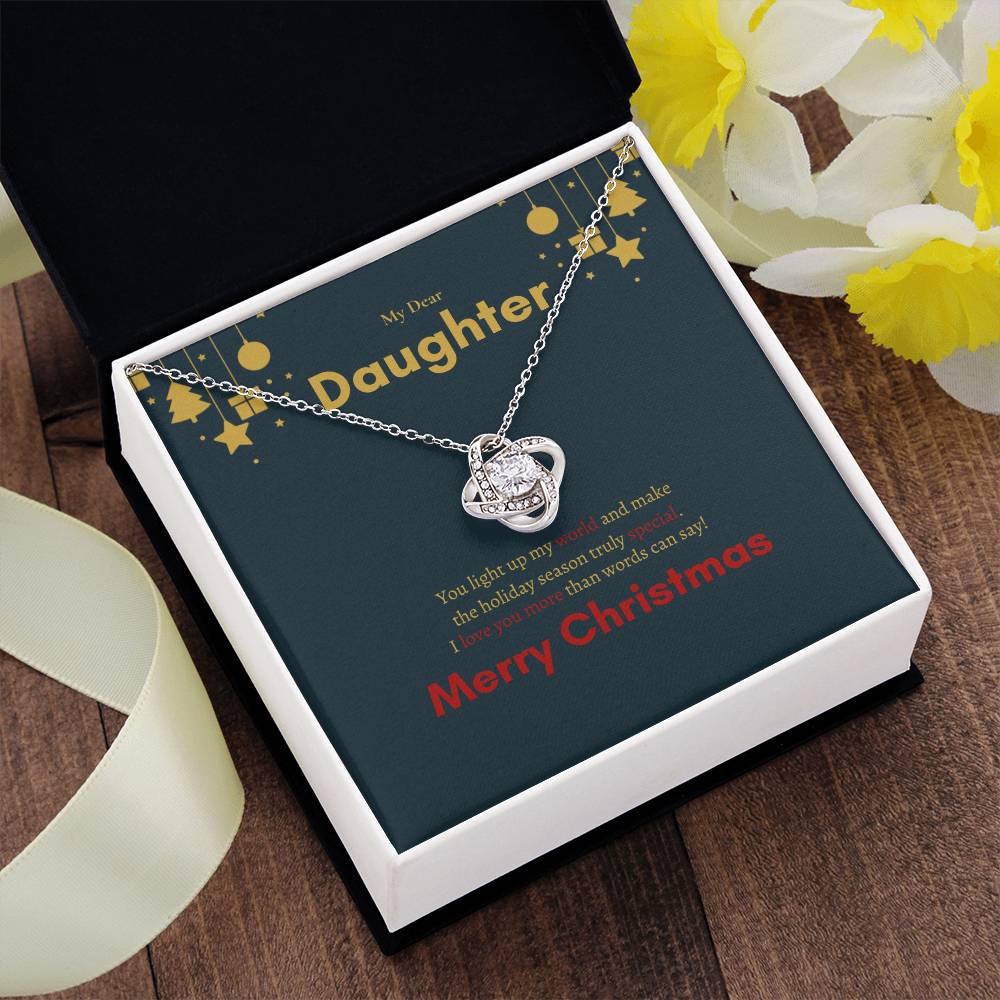 Love Knot Necklace (Yellow & White Gold Variants) | My Dear Daughter