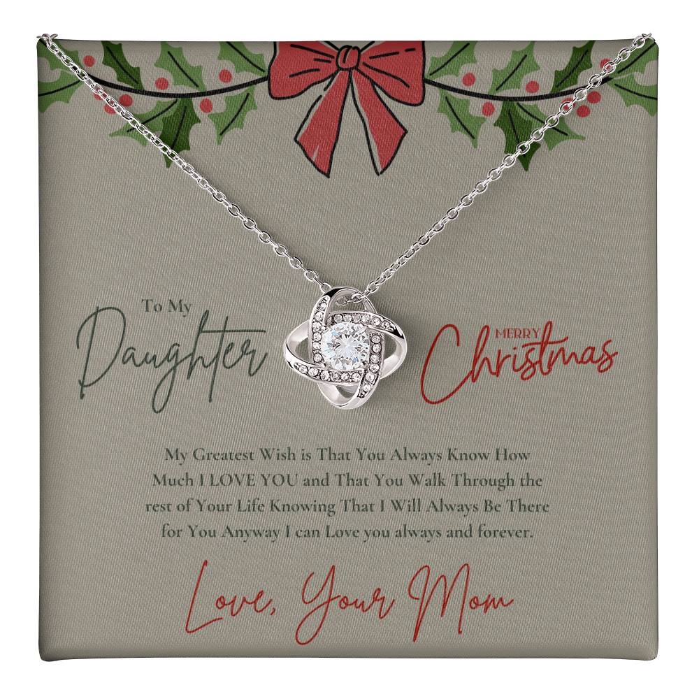 Love Knot Necklace (Yellow & White Gold Variants) | Merry Christmas  | My Daughter