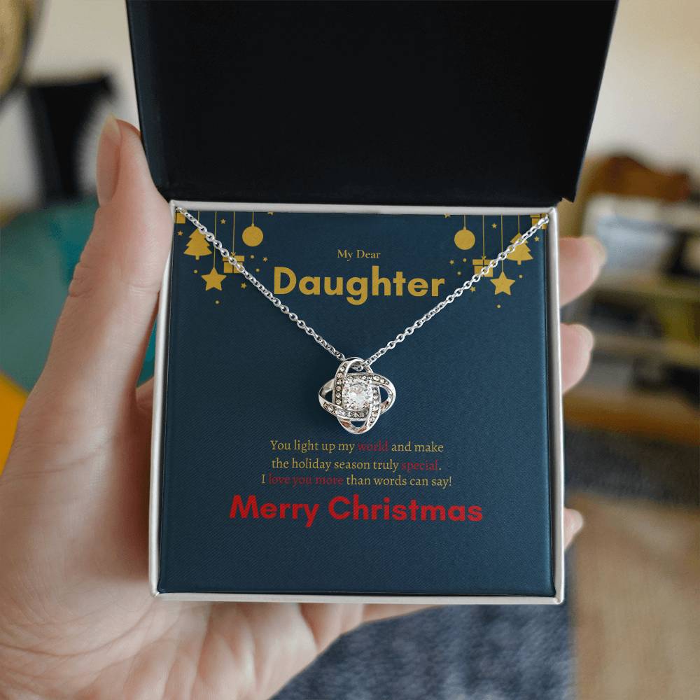 Love Knot Necklace (Yellow & White Gold Variants) | My Dear Daughter