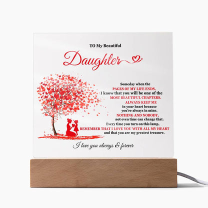 My Beautiful Daughter | Acrylic Square Plaque