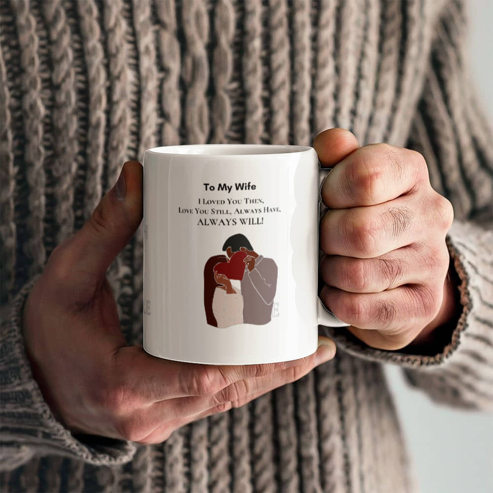 White Ceramic Mug | I Love You Mug