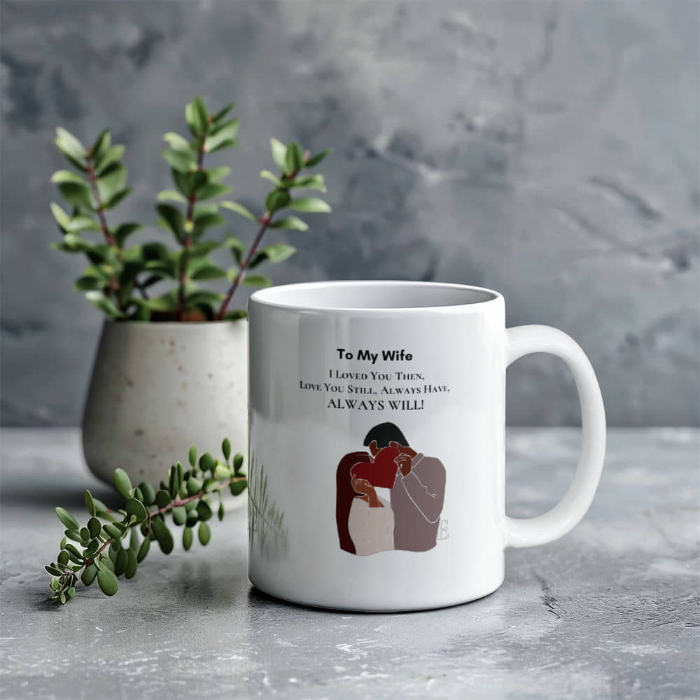 White Ceramic Mug | I Love You Mug