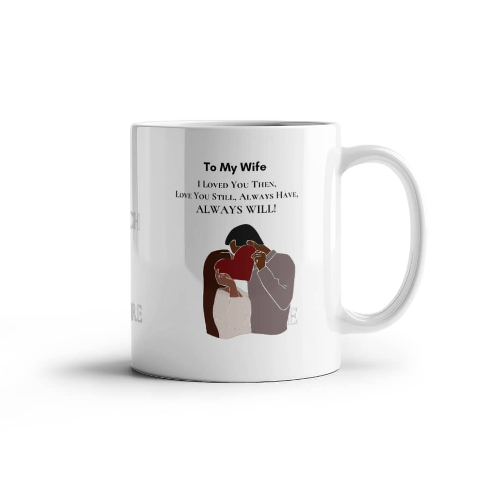 White Ceramic Mug | I Love You Mug