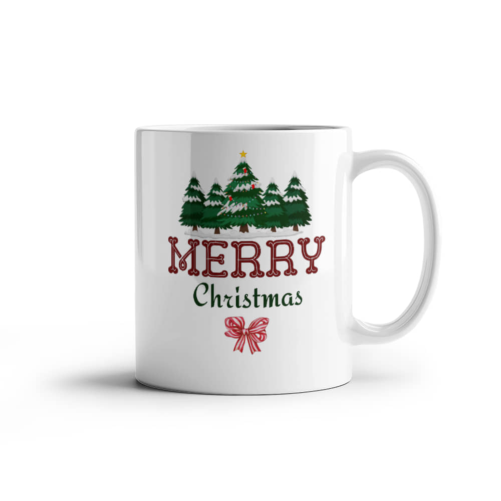 White Ceramic Mug | Merry Christmas