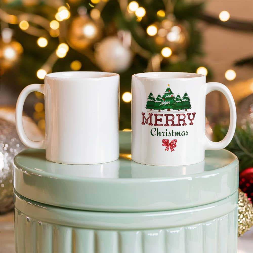 White Ceramic Mug | Merry Christmas