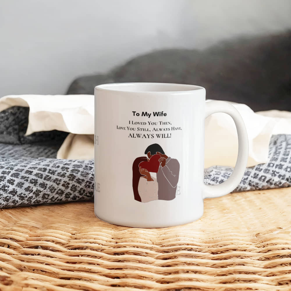 White Ceramic Mug | I Love You Mug