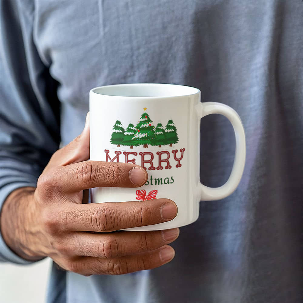 White Ceramic Mug | Merry Christmas