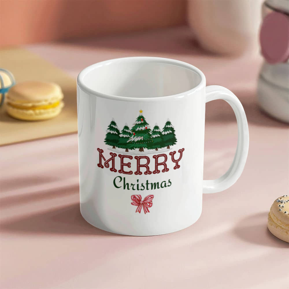 White Ceramic Mug | Merry Christmas