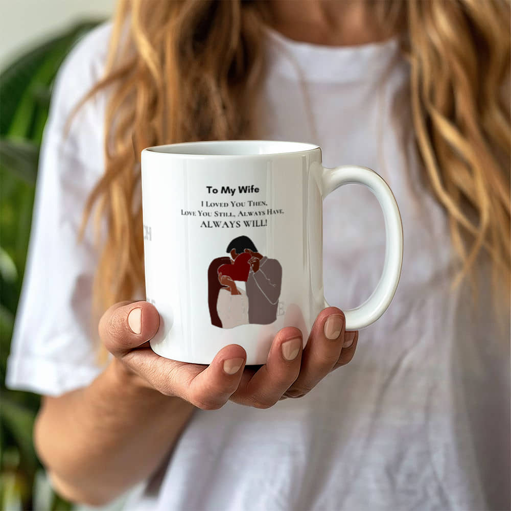 White Ceramic Mug | I Love You Mug