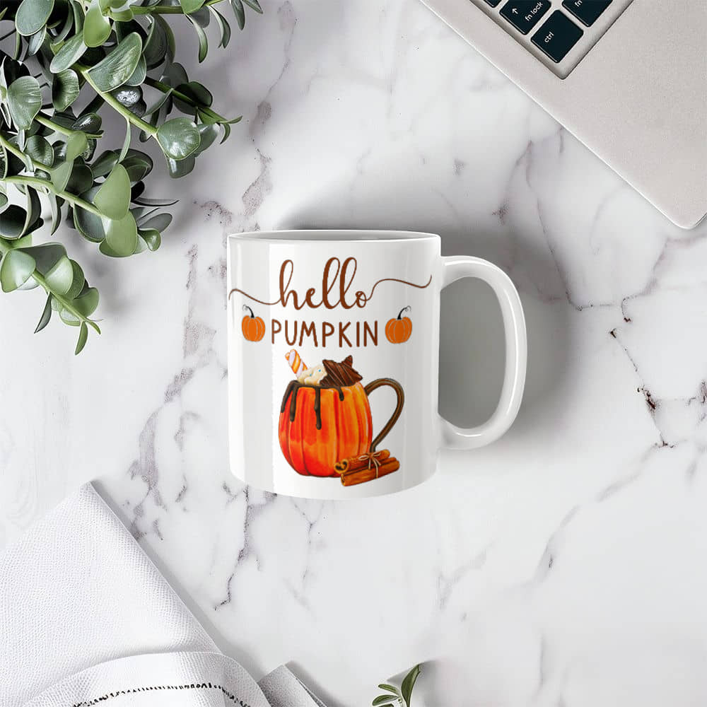 White Ceramic Mug | Happy Halloween | Sip or Treat