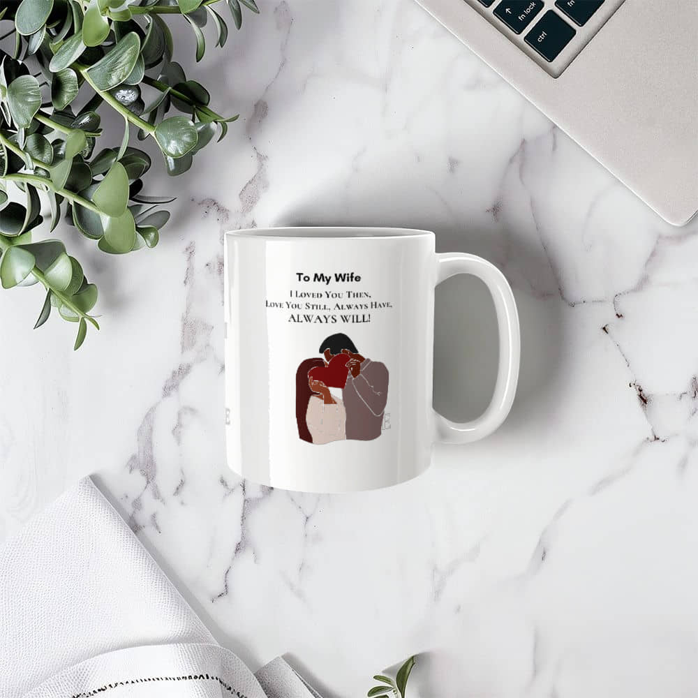 White Ceramic Mug | I Love You Mug