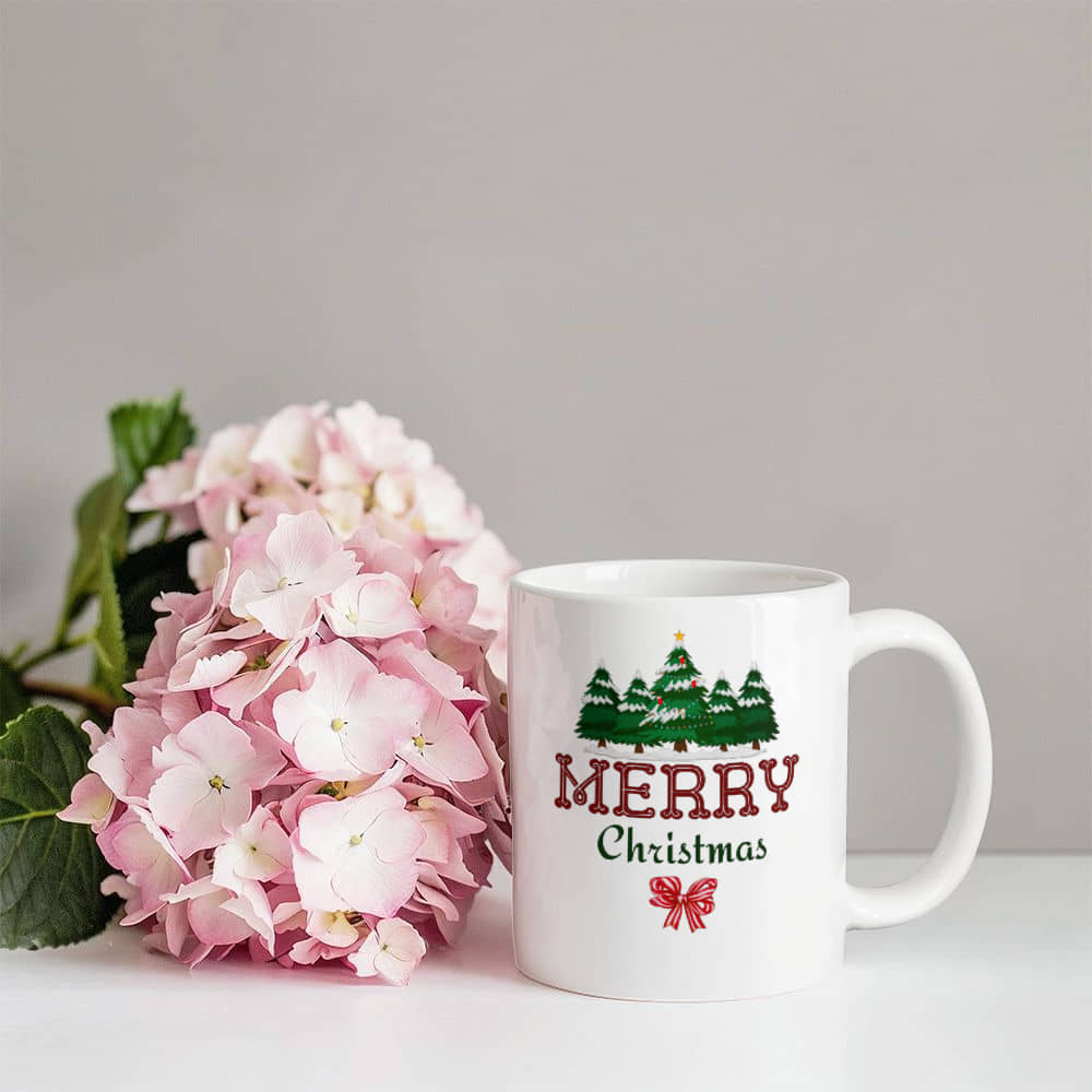 White Ceramic Mug | Merry Christmas