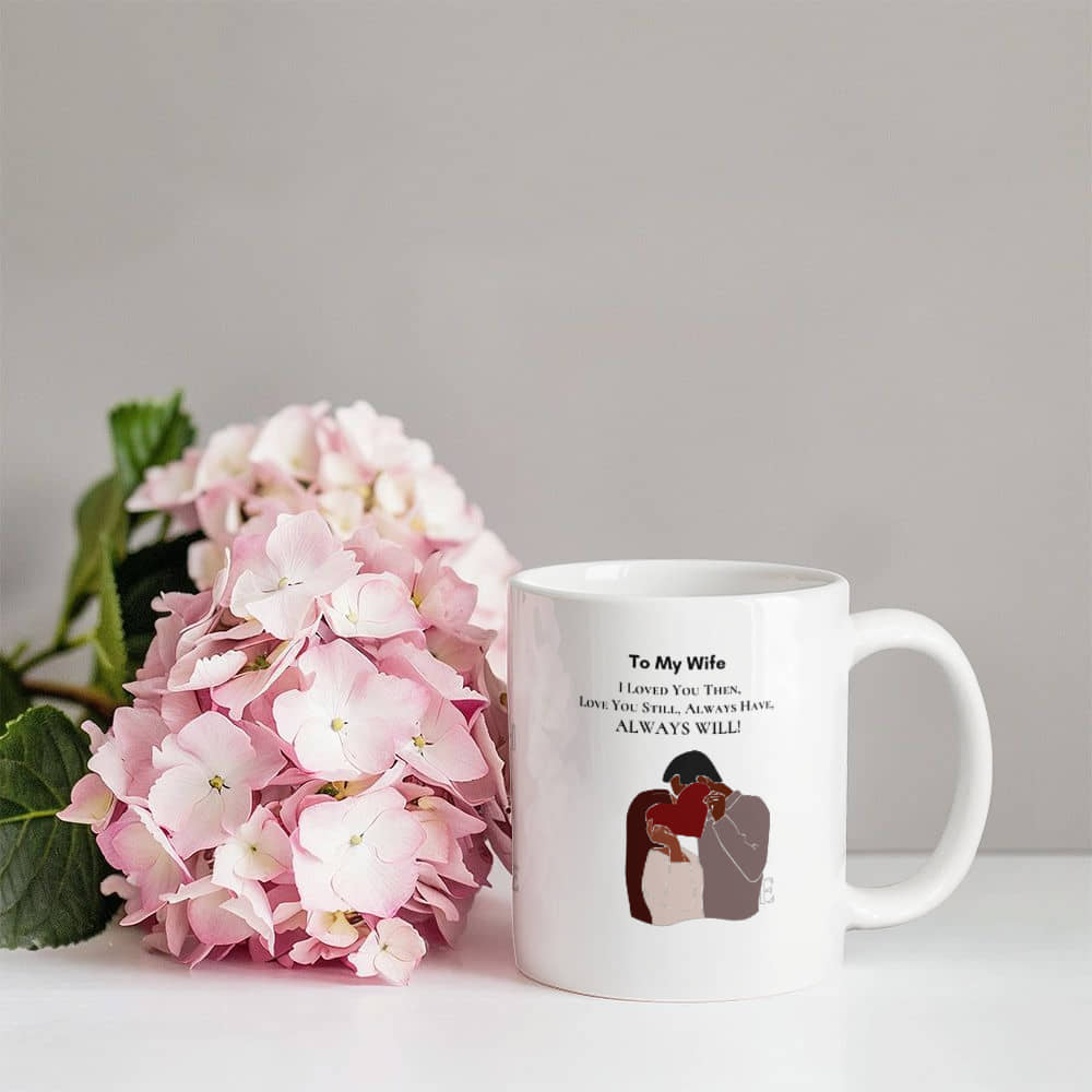 White Ceramic Mug | I Love You Mug