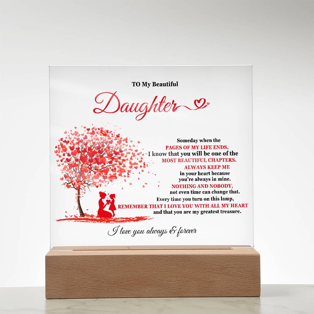 My Beautiful Daughter | Acrylic Square Plaque