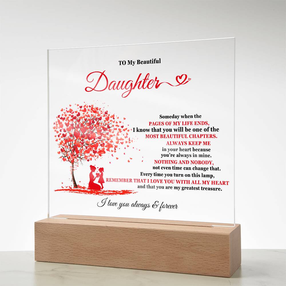 My Beautiful Daughter | Acrylic Square Plaque