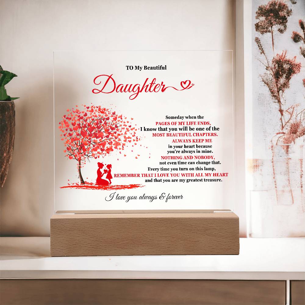 My Beautiful Daughter | Acrylic Square Plaque