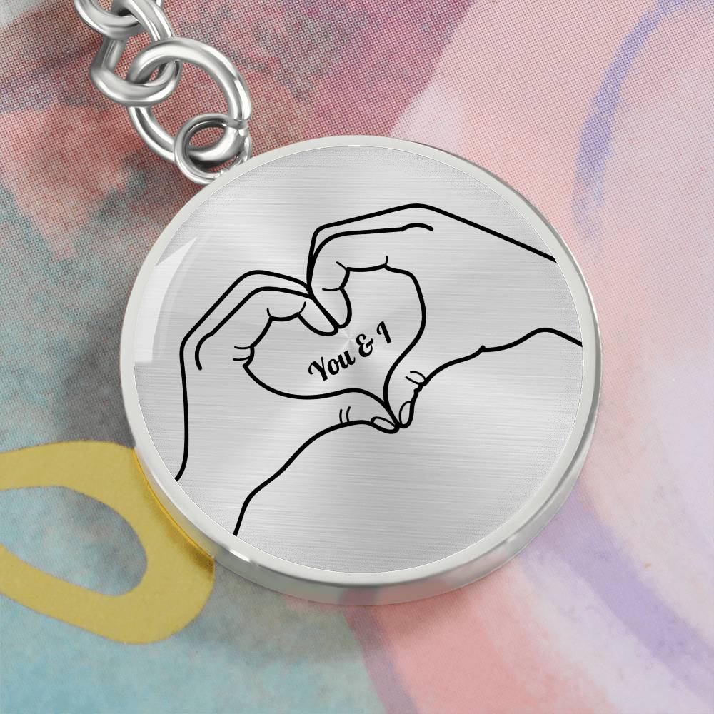 Graphic Circle Keychain | You & I