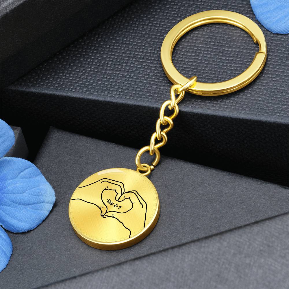 Graphic Circle Keychain | You & I