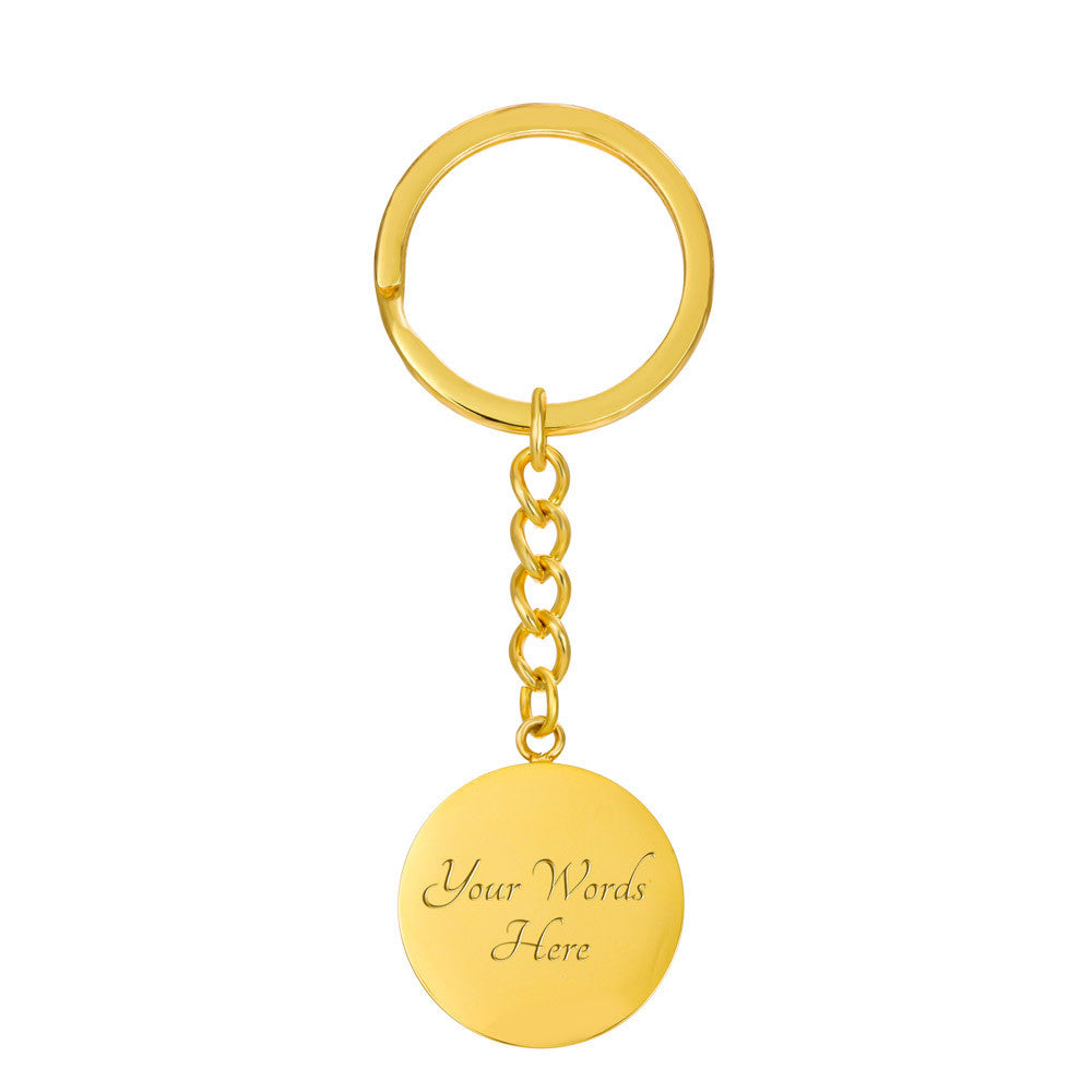 Graphic Circle Keychain | You & I